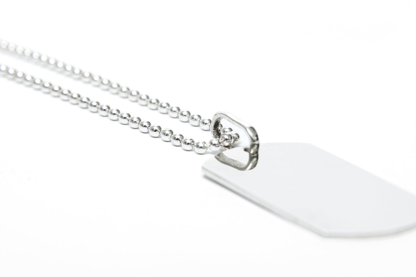 Dog Tag - Silver necklace