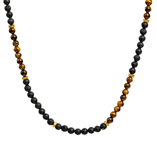 LAVA TIGER LINK - Beaded necklace