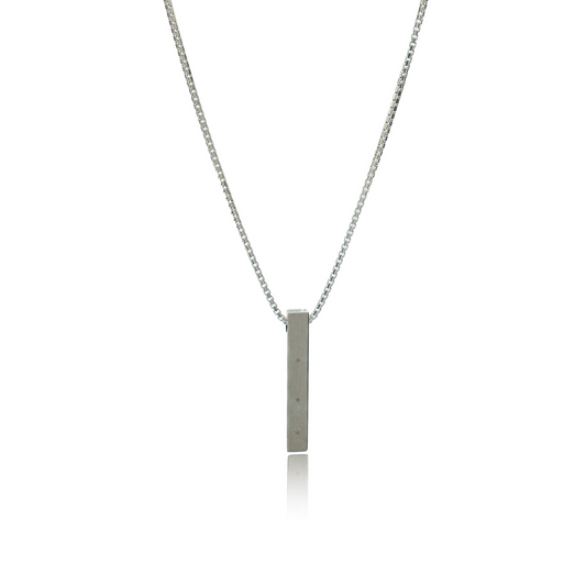 Bar - Silver necklace