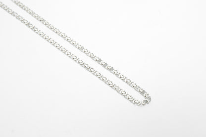 Flat Byzantine Euro Chain - Silver necklace